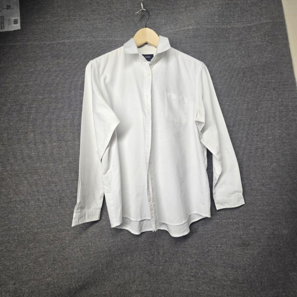 Parker Mens White Long Sleeve Button Down Oxford Shirt Size‎ 16 Pocket